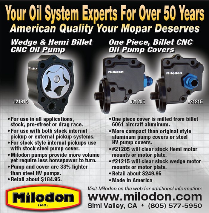 Milodon 81325 Hemi Oil Pan Stud Kit for Chrysler 383/440/426 Wedge